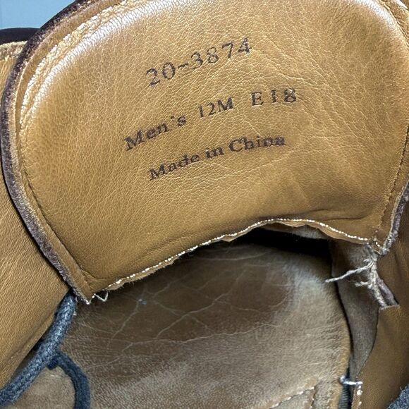 Johnston Murphy Mens 12M Warner Chukka Boots Mahogany Leather Ankle 20-3874 - Picture 8 of 8